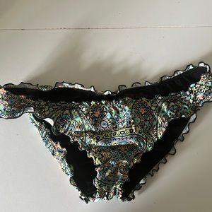 Victoria secret bathing suit bottom paisley size medium